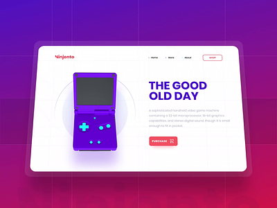 The Good Old Day ae after effects aftereffects animating animation c4d cinema4d cinema4dart curtis design game gameboy gameboy color ilabs interactive labs interactivelabs landing page nintendo ui