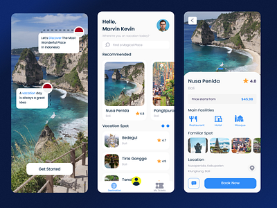 Vacation App - Bali, Indonesia
