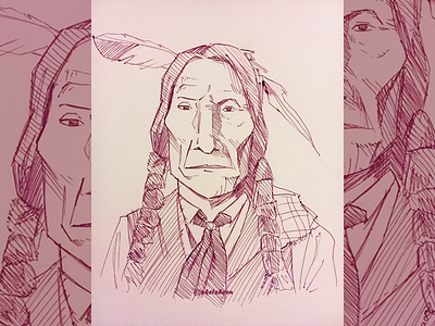 Chayene Indian Chief design illustration portrait portraitart portraitdrawing sketch