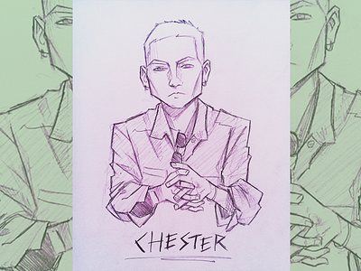 Chester Bennington design illustration portrait portraitart portraitdrawing