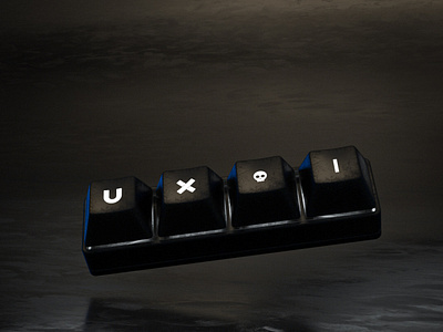 UX&I Keyboard 3d c4d cinema4d keyboard