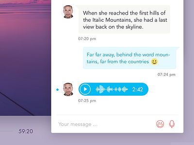 MentoringCamp Messenger audio emojione emoticons mentoring messenger player