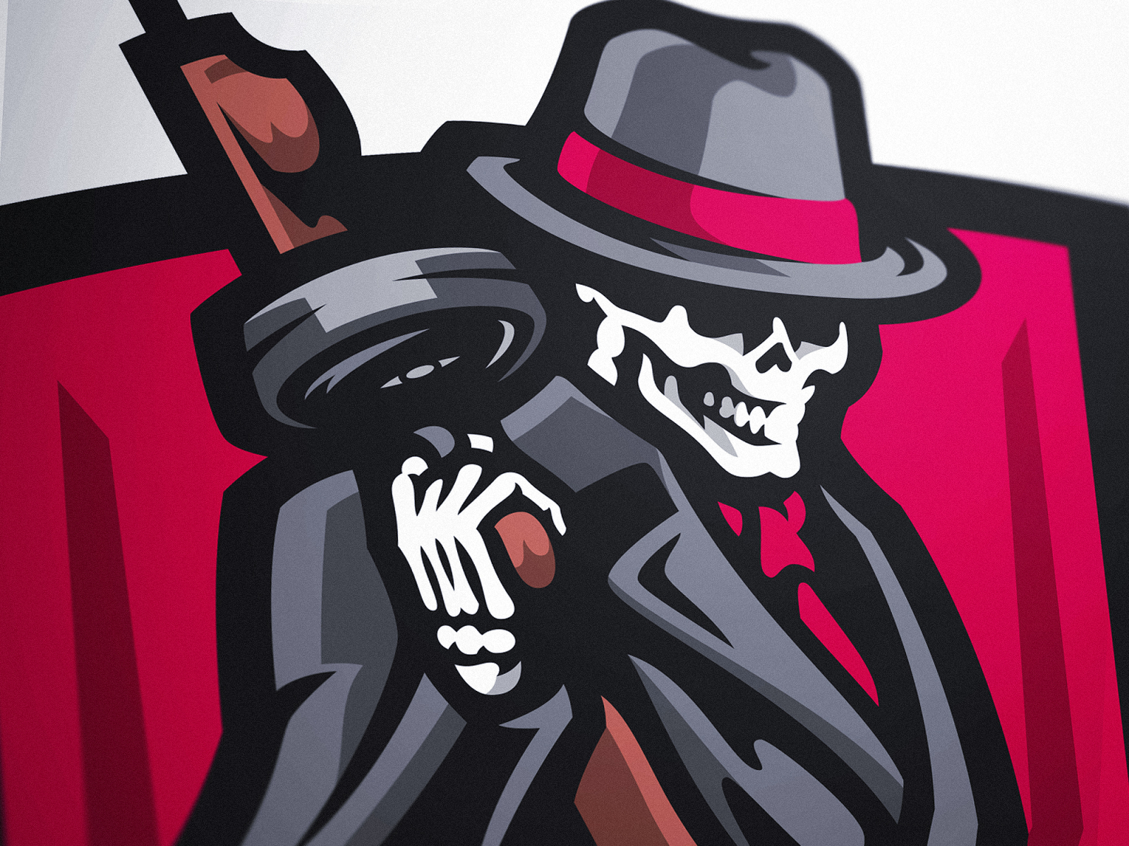 Mafia Skull Esports Logo by Derrick Stratton on Dribbble