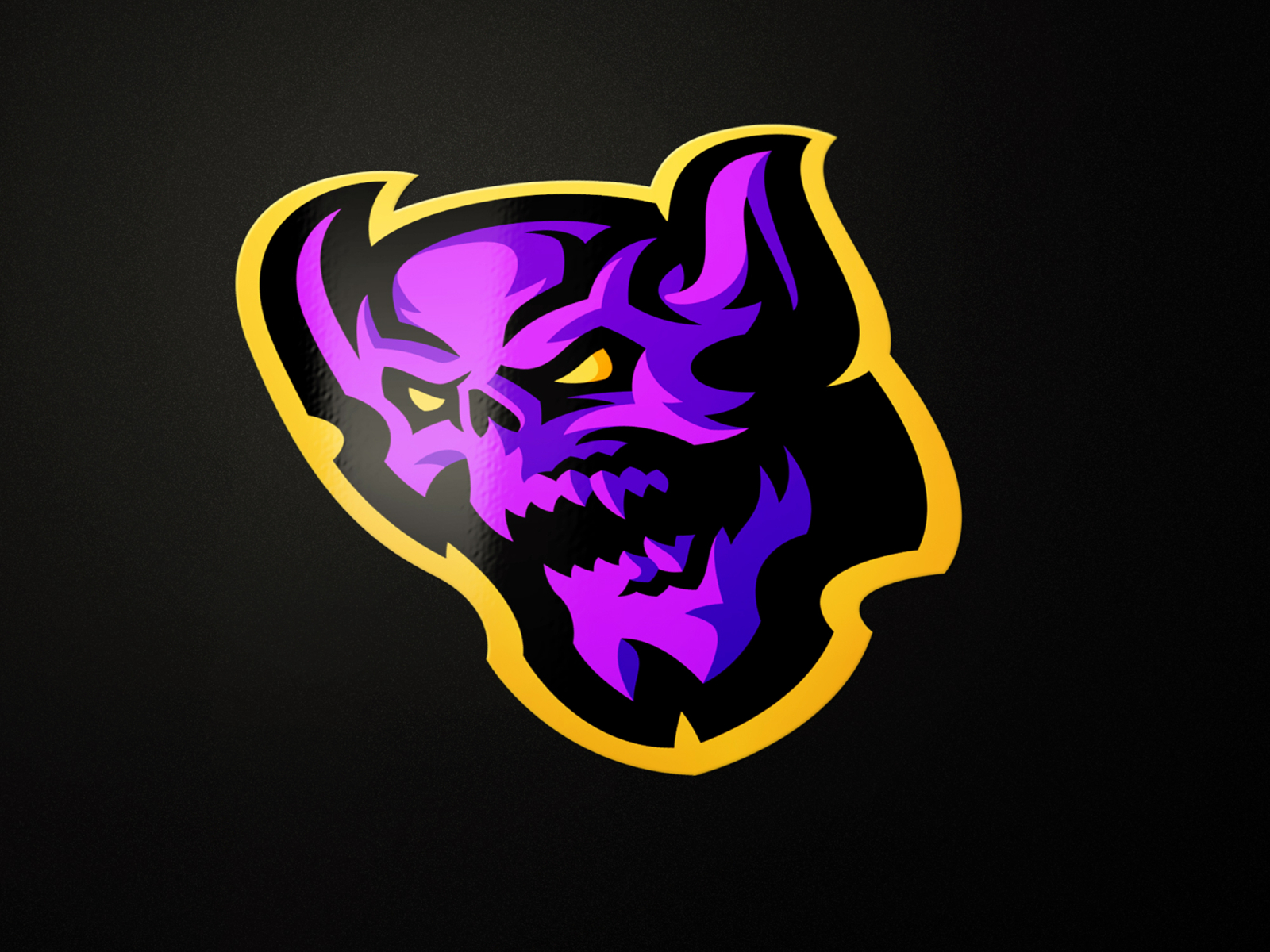Premium Vector | Red devil gamer mascot character esport logo design with  cigarette smoke