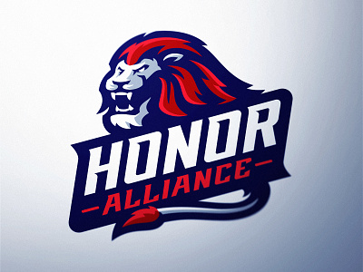 Honor Lion Esports Logo big cat custom logo custom typeface dasedesigns esports gaming illustration lion logotype mascot mascot logo sports sports logo