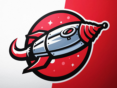 Rocketship Mascot Logo astronaut astronomy dasedesigns elon musk esports gaming identity design illustration logo design logo illustration retro rocket logo rocketship rocketship logo spaceship sports logo steampunk