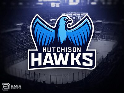 Hutchison Hawks Mascot Logo dasedesigns hawk mascot high school identity logo mascot mascot logo school mascot sports sports logo sports mascot