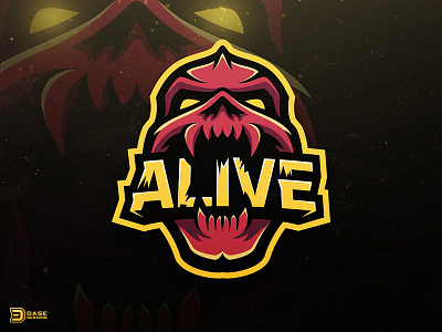 Alive Sports Logo Concept concept dasedesigns esports gaming identity design logo design mascot skull sports identity sports logo