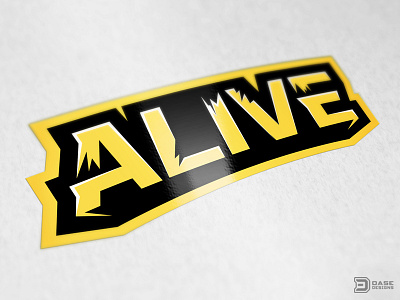 Alive Sports Logo Wordmark alive behance brand identity dasedesigns esports gaming identity logotype mascot mockup sports logo wordmark