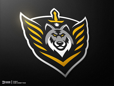 Combat Force Gaming Logo army badge branding combat force design esports gaming logo mascot military wolf