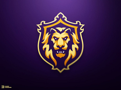 Royal Lion Sports Logo dasedesigns e sports emblem gaming gold lion logo mascot royal sports team