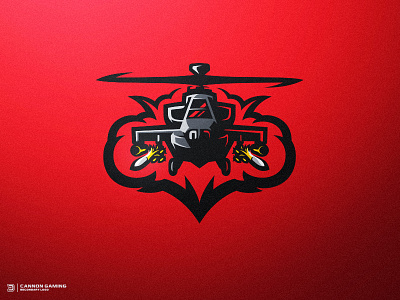 Attack Helicopter Gaming Logo