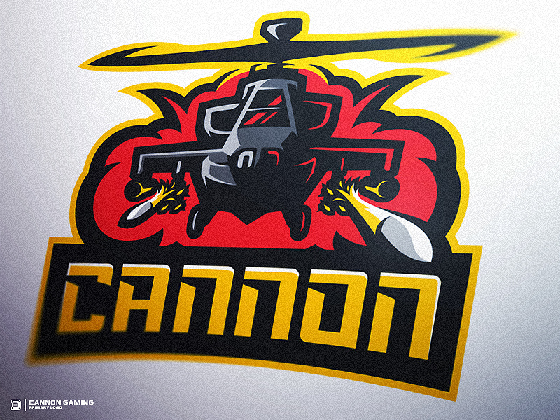 Apache Helicopter Gaming Logo military gears of war illustration sports mascot dasedesigns attack helicopter apache rockets esports logo gaming