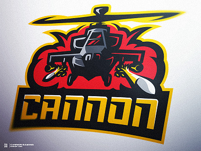 Apache Helicopter Gaming Logo apache attack helicopter dasedesigns esports gaming gears of war illustration logo mascot military rockets sports