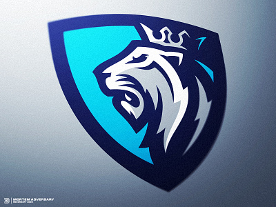 Lion Crest Sports Logo crest dasedesigns esports gaming illustration lion logo mascot mortem adversary royal shield sports