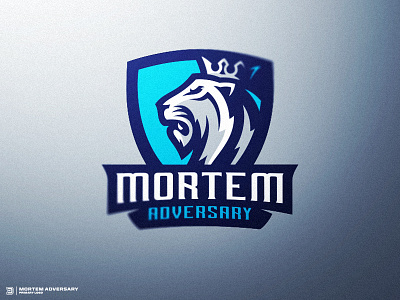 King Lion eSports Logo crest dasedesigns esports gaming illustration king lion logo mascot mortem adversary shield sports