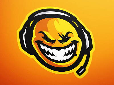 Kranniz Smiley Face eSports Logo dasedesigns design art esports esports logo gaming logo illustration kranniz logo logo design mascot mascot logo smile smiley face sports logo vector