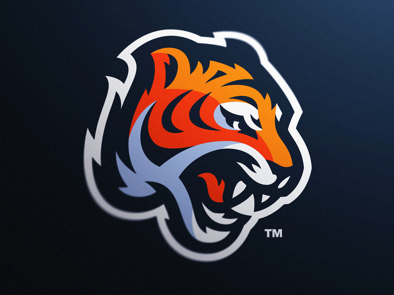 Gaming Graphic Design Tiger Sports Logo by Derrick Stratton on Dribbble