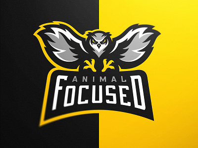 Owl Mascot Logo Animal Focused eSports