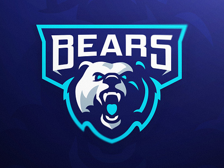 Bears eSports Mascot Logo by Derrick Stratton on Dribbble