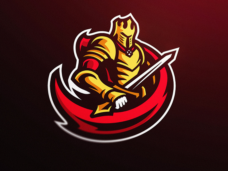 Golden Knights Mascot Logo by Derrick Stratton on Dribbble