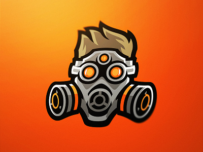 Fudgy Gas Mask Logo dasedesigns esports logo esports logos fudgy gaming gaming logo gas gas mask icon logo identity design illustration mascot icon mascot logo mask personal branding unturned game youtuber youtubers