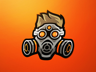 Fudgy Gas Mask Logo