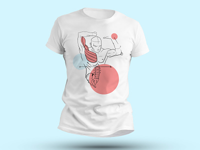 The Muscle Lab T-Shirt branding design graphic design illustration shirt shirt design shirt illustration vector