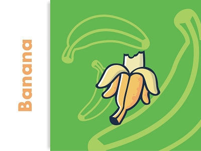Fruit Illustration Vector - Banana pear