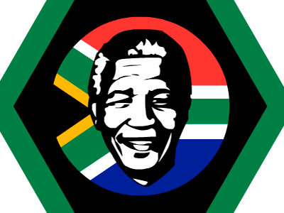 Mandela 1918 - 2013 award badge karmacracy mandela nelson nut south africa