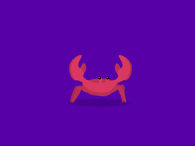 Karate Crab 2d animation character animation crab gif karate ninja seafood utensils vector