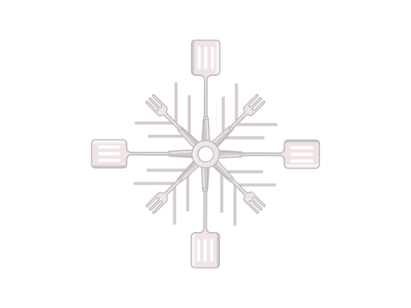 Snowflake 2d animation cooking gif snowflake utensils vector