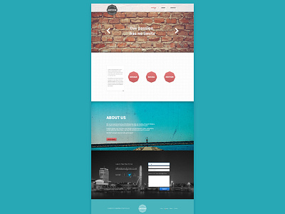 Juicy One Page about big photo contact form landing one page ui web design webdesign website