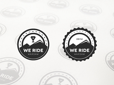 We Ride Logo / Badge (WIP) badge bicycle bike cycling logo poland sticker warsaw weride