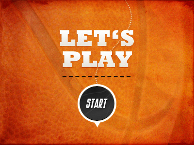 Let's Play! Dribbble Debut ball debut orange photoshop play psd