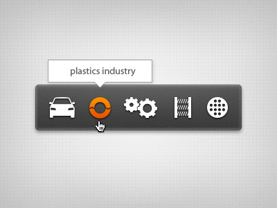 Icons with hint bar button cloud glyphs gray hint icon icons module orange pictograms web