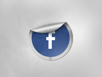 Facebook Button badge blue button circle facebook graphic icon sticker ui webdesign website