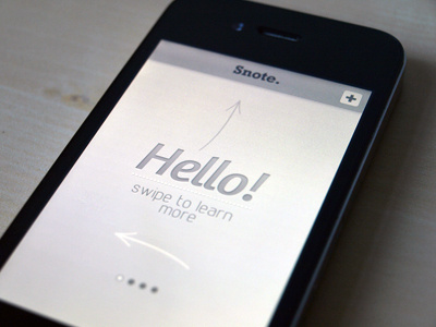 Welcome Screen - iPhone App