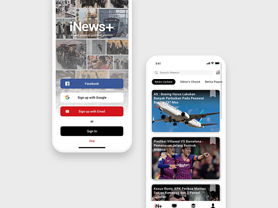 Inews.id Portal - Design For Application application apps collaboration inews.id leads mobile portal startup team ui uiux