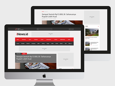 iNews.id Porta - Desing For Web Desktop application apps designer desktop desktop app mobile news news portal portal startup ui uiux webdesign website