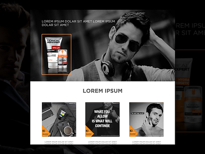 L'Oreal Men Expert application apps campaign creative designer desktop facebookapps loreal lorealmen mobile uiux