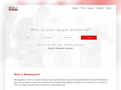 Company Profile website for MediaSpoke application apps campaign companyprofile creative designer desktop facebookapps mobile startup uiux website