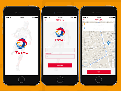 Total Oil apps campaign creative mobile uiux