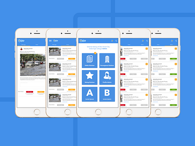 Qlue (Experiment apps) application apps complaint design government mobile report uiux