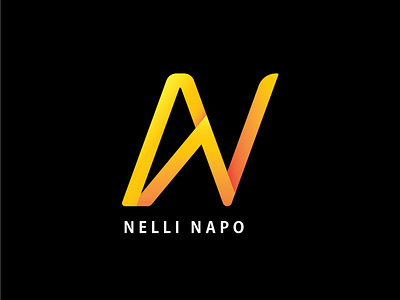 Logo Concept of the name " NELLI NAPO " . branding designer logo graphic design logo logourname mockup logo text logo