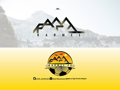 Logo KARMEL FC (symbolizez the mountain)
