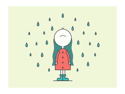 Dear Autumn, I'm not very fond of you. autumn girl illustration minimal season vector