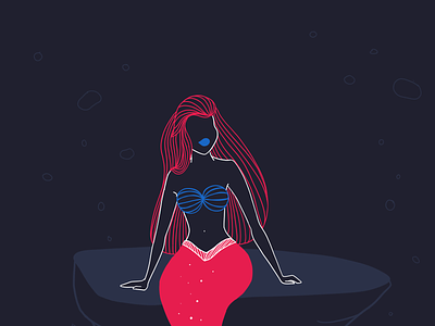 Ariel ariel character disney lineart little mermaid mermaid woman