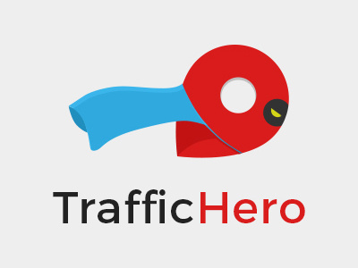 TrafficHero Logo cape car gps hero logo map pin saver traffic