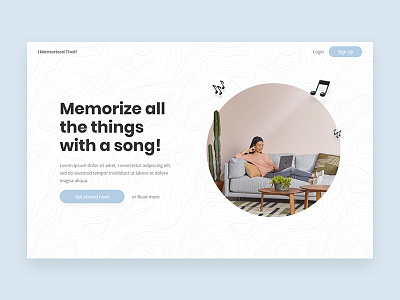 Website Header Concept - IMemorizedThat